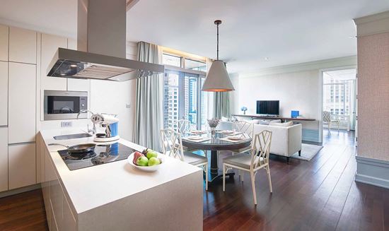 Separate dining and living room in Two Bedroom Suite